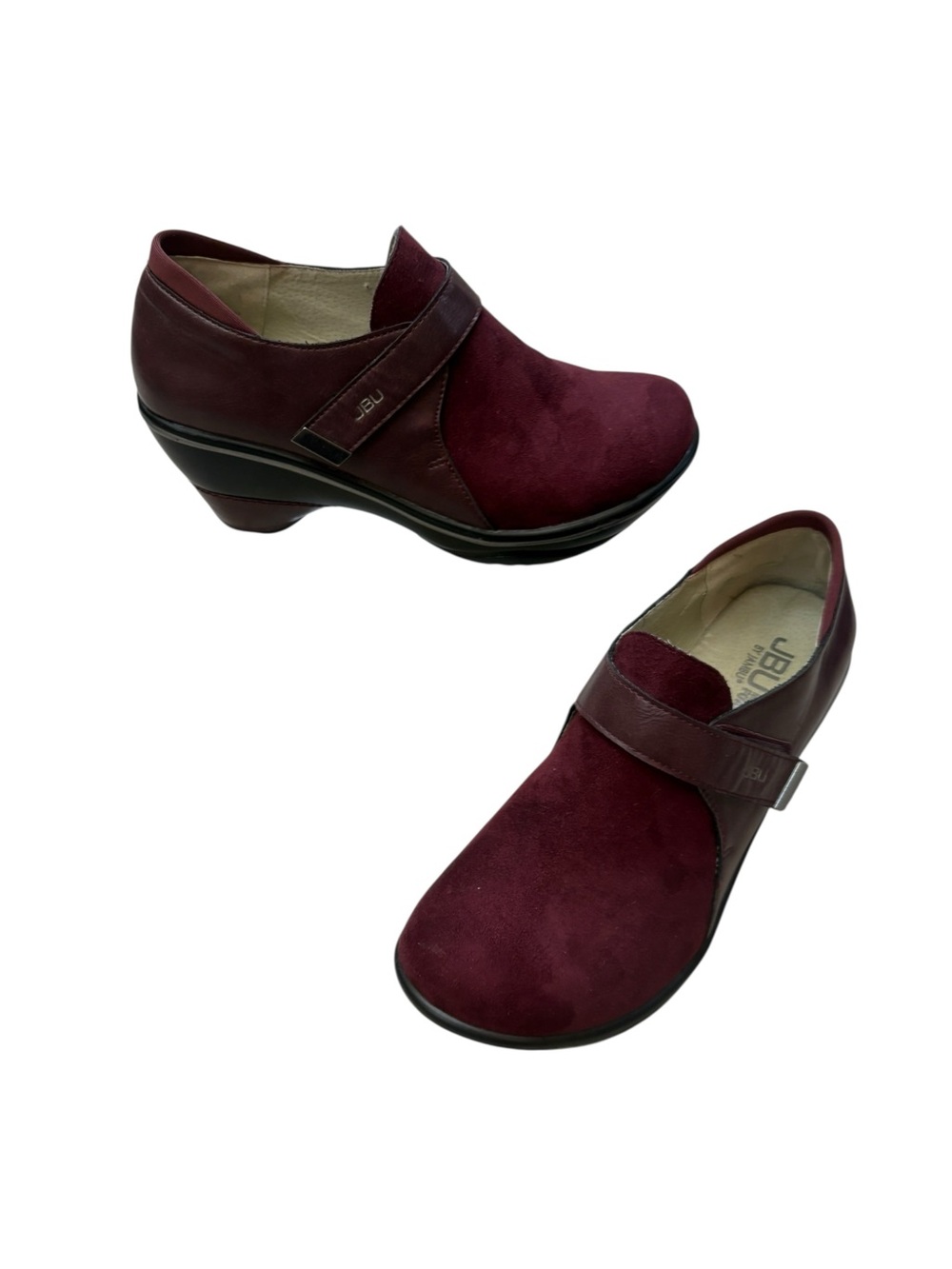 JBU by Jambu Sedona Marrón Burgandy Low Booties Cone Heel Women’s size 7M